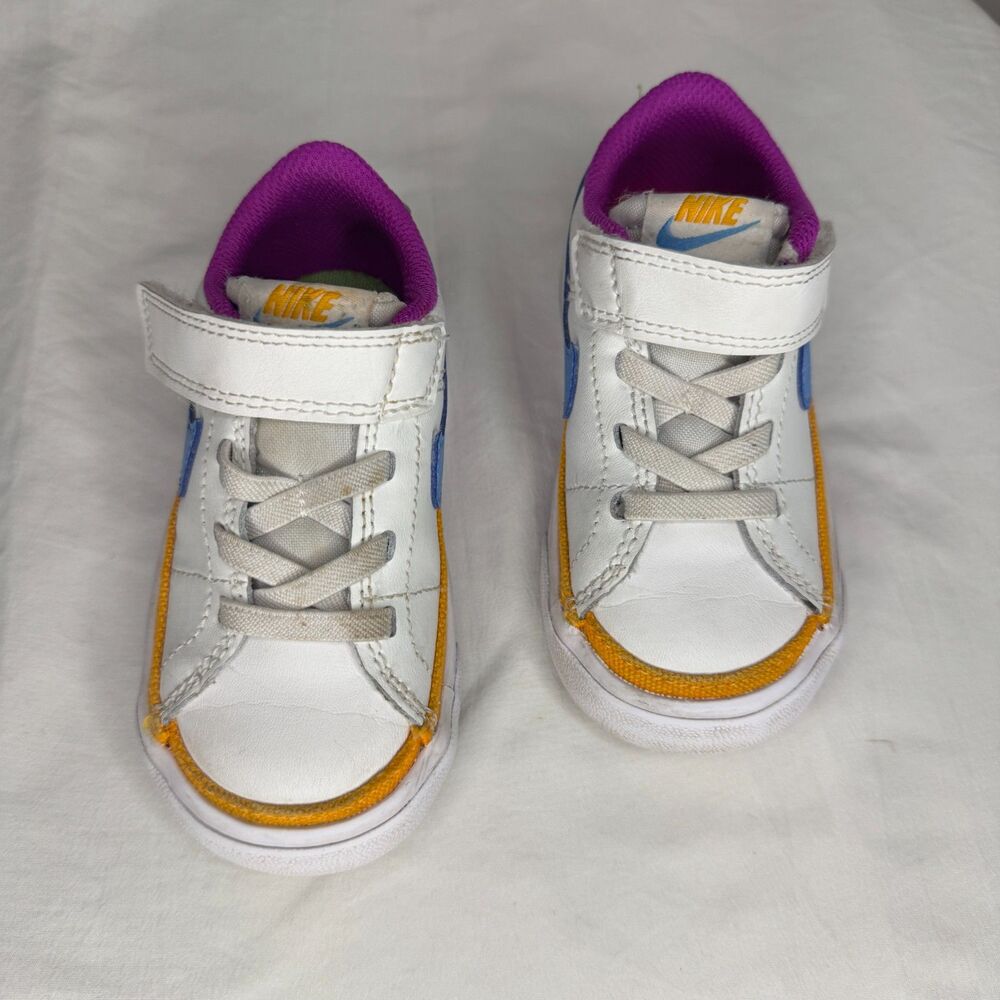 Nike Court Legacy Baby/Toddler Shoes Color: Summit White Blue - Picture 3 of 9